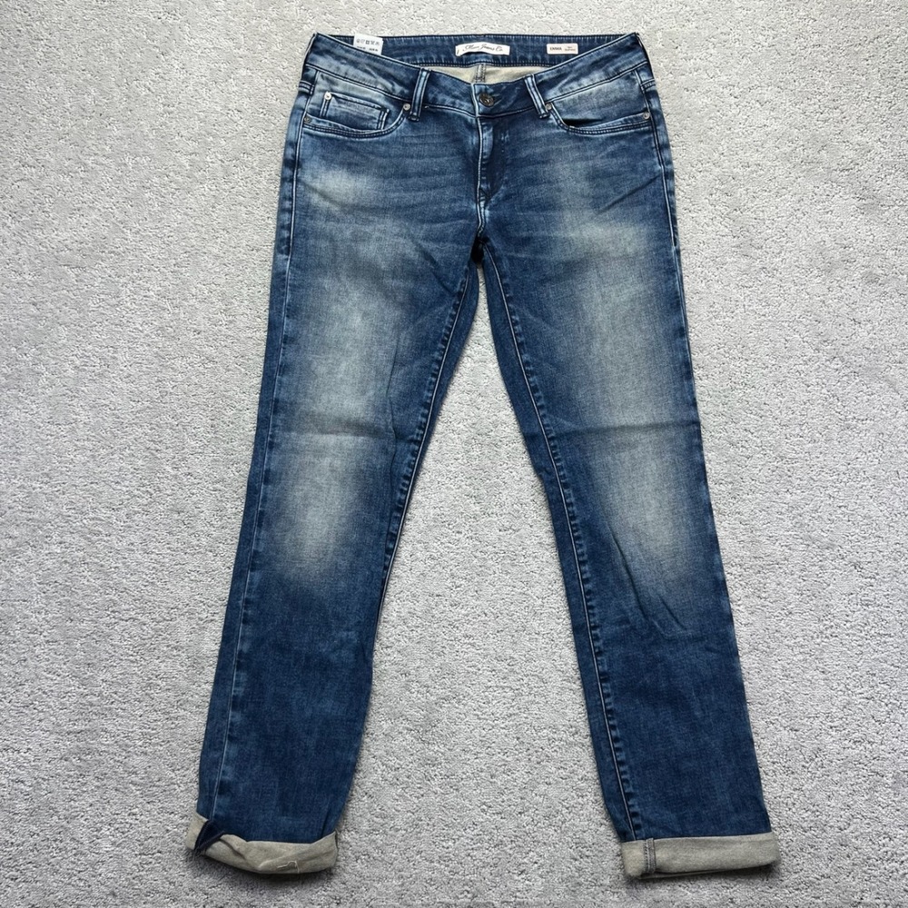 Mavi Jeans Pants Womensβ 27 Blue Denim Emma Slim Boyfriend Low Rise Stretch NWT